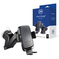3mk Protection 3mk Drive  AND amp; Charge car phone holder for grille/window/cockopt with inductive charger - black