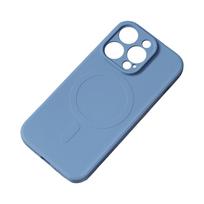 Hurtel MagSafe compatible silicone case for iPhone 15 Pro Silicone Case - navy blue