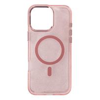 Hurtel Glitter Case MagSafe for iPhone 16 Pro Max - pink with glitter