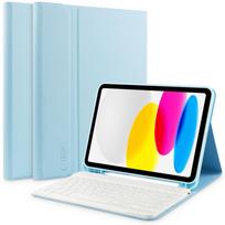 Tech-Protect SC Pen + Keyboard Case with Keyboard for iPad 10.9 AND quot; 2022 - Light Blue