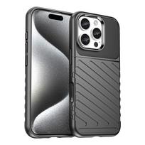 Hurtel Thunder Case for iPhone 16 Pro Silicone Case - Black