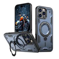 Hurtel Hybrid Armor Trendy Case with MagSafe for iPhone 16 Pro - Blue