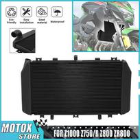 Aluminum Radiator Fit For Kawasaki Z750 Z800 Z1000 Cooler Cooling 2013 - 2018 Z 800 Z 750 2007 - 2012 Z 1000 2007 - 2009 2008 black