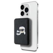 Karl Lagerfeld Powerbank inductive KLPB5FPGKSKCHK 16W 5000mAh black/black Karl AND amp;Choupette Head Pin MagSafe