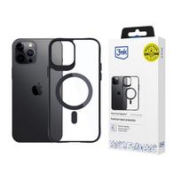 3mk Protection 3mk Satin Armor MagCase with MagSafe for iPhone 12 Pro Max - Clear with Black Frame