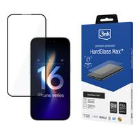 3mk Protection 3mk HardGlass Max Black Full Coverage Reinforced Tempered Glass for iPhone 16 Pro Max