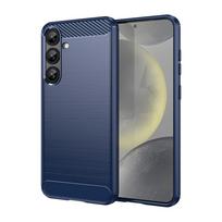 Hurtel Carbon Case for Samsung Galaxy S25+ - Blue