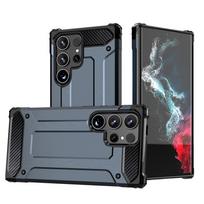 Hurtel Hybrid Armor Case for Samsung Galaxy S25 Ultra Armored Hybrid Case - Blue