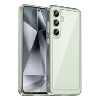 Hurtel Outer Space Case with Gel Frame for Samsung Galaxy S24 FE - Transparent