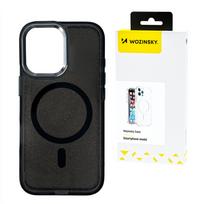 Wozinsky Glitter Case with MagSafe for Samsung Galaxy S25+ - Black with Glitter