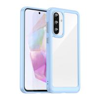Hurtel Outer Space Case for Samsung Galaxy A26 Cover with Flexible Frame - Blue