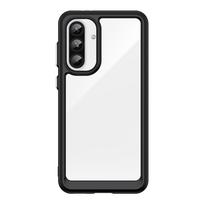 Hurtel Outer Space Case for Samsung Galaxy A36 Cover with Flexible Frame - Black