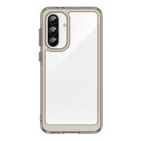Hurtel Outer Space Case for Samsung Galaxy A36 Cover with Flexible Frame - Semi-Transparent, Black