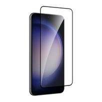 PURO Tempered Glass Frame with Black Frame for Samsung Galaxy S25 / S24