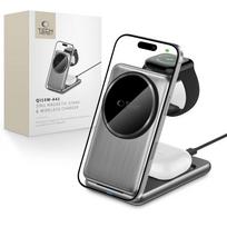 Tech-Protect QI15W-A42 3in1 Inductive Charger with MagSafe for Apple Devices - Gray