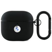BMW BMA4SSLBK AirPods 4 cover black/black Genuine Leather Silver Logo