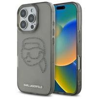 Karl Lagerfeld KLHCP16XHKHDCELK iPhone 16 Pro Max 6.9 AND quot; black/black hardcase IML Rhinestones Karl Head