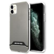 Mercedes AMG Electroplate Black AND amp;White Case for iPhone 11 / XR 6.1 AND quot; - Transparent
