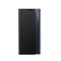 Hurtel New Sleep Case Cover with Flip and Stand for Samsung Galaxy S25 Edge - Black