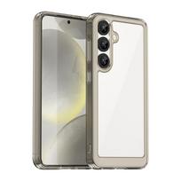Hurtel Outer Space Case for Samsung Galaxy S25 Edge Flexible Frame Cover - Translucent, Black
