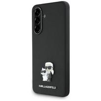 Karl Lagerfeld Saffiano Case w/ K AND amp;C Metal Logo for Samsung Galaxy A56 - Black