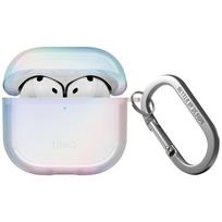uniq Iridescia case for AirPods 4 Hang Case - holo white