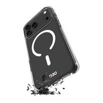 PURO Impact Clear D3O TPU+PC Case Compatible with MagSafe for iPhone 17 Pro Max - Transparent