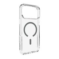 PURO Lite Mag TPU+PC Case Compatible with MagSafe for iPhone 17 Pro Max - Transparent with Gray Ring