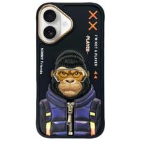 Nimmy Cool AND amp;Cute 2.0 Monkey case for iPhone 16 - black