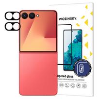 Wozinsky Black Full Camera Glass for Samsung Galaxy Z Flip 7, Set of 2