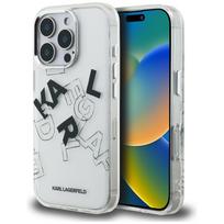 Karl Lagerfeld IML Sketched Graphic Case for iPhone 16 Pro - Clear