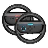 Hurtel Racing Wheel for Nintendo Switch 2 Joy-Con Controller (Pack of 2) - Black