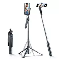 Wozinsky Selfie stick WC1Y70S telescopic tripod 1.7m with phone holder - black