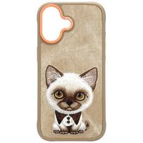 Nimmy Big Eyed Pet 2.0 Cat case for iPhone 17 - beige