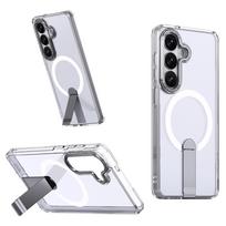 Hurtel Hybrid Armor X Case for Samsung Galaxy S26 with Stand, Compatible with MagSafe - Transparent