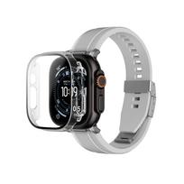 AmazingThing Radix Glass Screen Protector with Case for Apple Watch Ultra 3 49mm - Clear