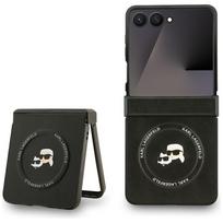 Karl Lagerfeld Karl AND amp;Choupette Pins MagSafe Case for Samsung Galaxy Z Flip 7 - Black
