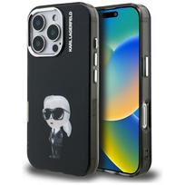 Karl Lagerfeld IML Aquarelle Karl  AND amp; Logo MagSafe Case for iPhone 16 Pro Max - Black