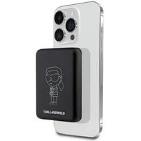 Karl Lagerfeld Ikonik MagSafe 5W 3000mAh Inductive Power Bank - Black