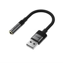 Acefast J13 USB-A to 3.5mm mini jack adapter - black