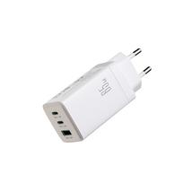 Joyroom JR-TG10 65W GaN 2x USB-C + USB-A wall charger with 65W USB-C - USB-C 1.2m cable - white