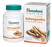 Himalaya Ashwagandha | 100% Pure Ashwagandha Root Extract | For Stress | Rejuvenates Mind & Body | 120 Tablets