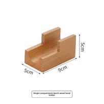 Handmade Wooden Sushi Plate With Divided Compartments For Japanese And French Cuisine Presentation Dark 1 Grid