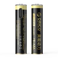 Orico Ener-G EG7C AAA Lithium Battery 1.5V 500mWh USB-C Rechargeable Battery with Charging Cable 2 pcs.