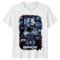 Robocop 1987 Movie Poster Inspired Tshirt Retro 80s Tee M gray