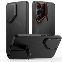 Tech-Protect Kevlar Aura MagSafe Case for Samsung Galaxy S26 Ultra - Black and Orange