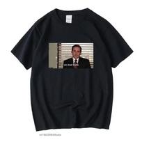 Dwight Schrute T Shirt Women The Office Tv Show Tops Tee Novelty Short Sleeve Crew Neck TShirt S gray