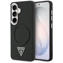 GUESS Embossed Ring Triangle Logo MagSafe case for Samsung Galaxy S26 - black