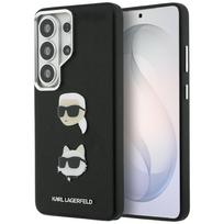 Karl Lagerfeld Saffiano Double Heads Metal Case for Samsung Galaxy S26 Ultra - Black