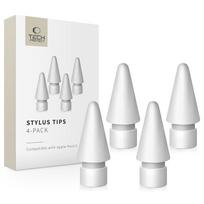 Tech-Protect Stylus Tips for Apple Pencil 4-Pack - White